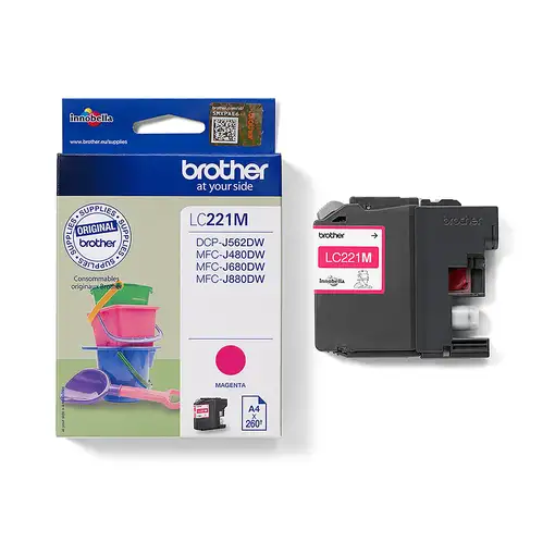 Brother LC221M cartucho de tinta 1 pieza(s) Original Magenta