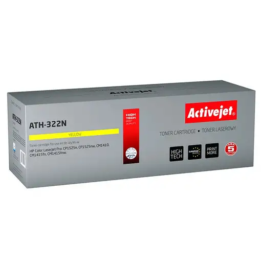 Activejet ATH-322N (repuesto HP 128A CE322A; Supreme; 1300 páginas; amarillo) Activejet ATH-322N (repuesto HP 128A CE322A; Supreme; 1300 páginas; amarillo)