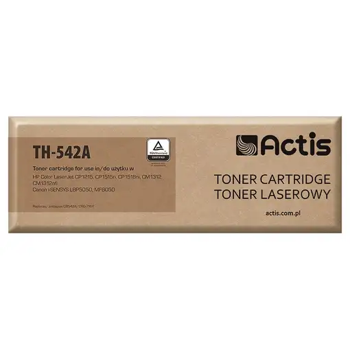 Actis TH-542A (sustitución de HP 125A CB542A, Canon CRG-716Y; estándar; 1500 págin Actis TH-542A (sustitución de HP 125A CB542A, Canon CRG-716Y; estándar; 1500 págin
