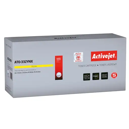 Activejet ATO-332YNX (reemplazo OKI 46508709; Supreme; 3500 páginas; amarillo) Activejet ATO-332YNX (reemplazo OKI 46508709; Supreme; 3500 páginas; amarillo)