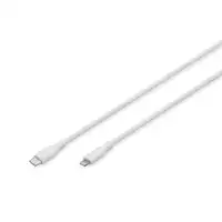 Digitus Cable de conexión Lightning de silicona, USB-C - Lightning, 0,5 m, blanco