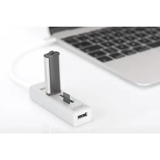 Digitus Concentrador OTG USB Type-C™ OTG con 3 puertos + lector de tarjetas