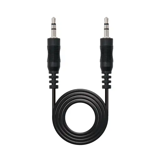 Nanocable Cable audio estéreo, Jack 3.5/M-Jack 3.5/M, negro, 15m
