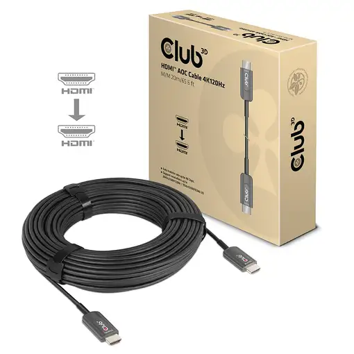 CLUB3D CAC-1379 cable HDMI 20 m HDMI tipo A (Estándar) Negro