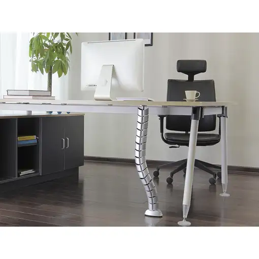 Equip 650862 organizador de cables Escritorio Pasacables Plata 1 pieza(s)