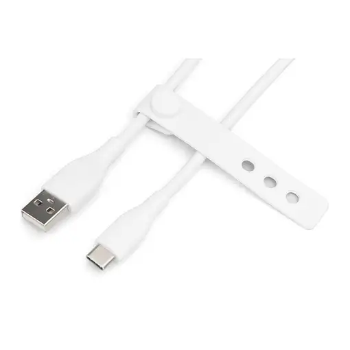Digitus Cable de conexión USB-C de silicona, 2 m, blanco