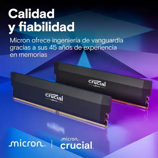 Crucial Pro CP2K32G64C40U5B módulo de memoria 64 GB 2 x 32 GB DDR5 288-pin DIMM