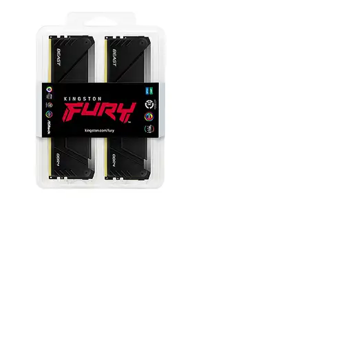 Kingston Technology FURY Beast 64GB 3600MT/s DDR4 CL18 DIMM (Kit de 4) RGB
