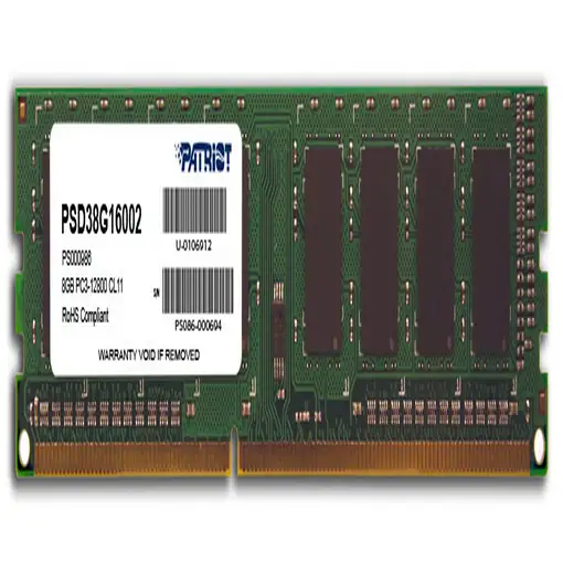 Patriot Memory Signature Line PSD38G16002 módulo de memoria 8 GB 1 x 8 GB DDR3 240 Patriot Memory Signature Line PSD38G16002 módulo de memoria 8 GB 1 x 8 GB DDR3 240
