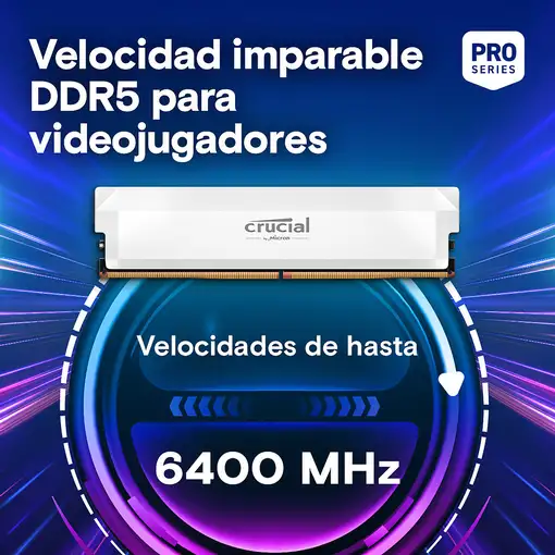 Crucial Pro CP2K32G64C40U5W módulo de memoria 64 GB 2 x 32 GB DDR5 288-pin DIMM