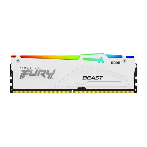 Kingston Technology FURY Beast 128 GB 5600 MT/s DDR5 CL40 DIMM (Kit de 4) White RG