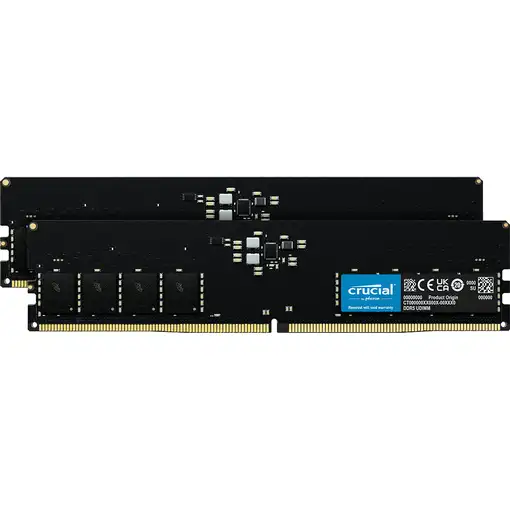 Crucial CT2K64G56C46U5 módulo de memoria 128 GB 2 x 64 GB DDR5 288-pin DIMM Crucial CT2K64G56C46U5 módulo de memoria 128 GB 2 x 64 GB DDR5 288-pin DIMM