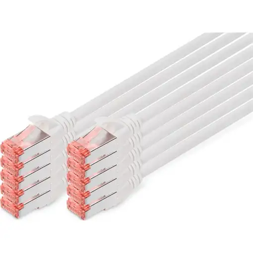 Digitus Cable de conexión CAT 6 S/FTP, 10 unidades