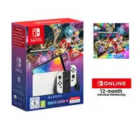 Consola portátil NINTENDO Switch OLED + Mario Kart 8 Deluxe + Nintendo Switch Onli