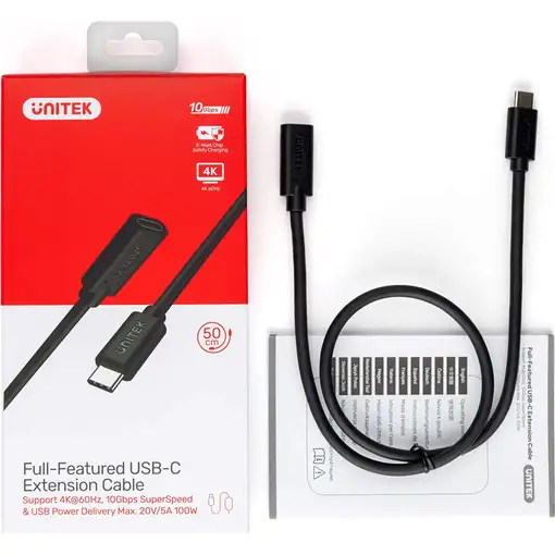 UNITEK C14086BK-1.5M cable USB USB 3.2 Gen 2 (3.1 Gen 2) USB C Negro
