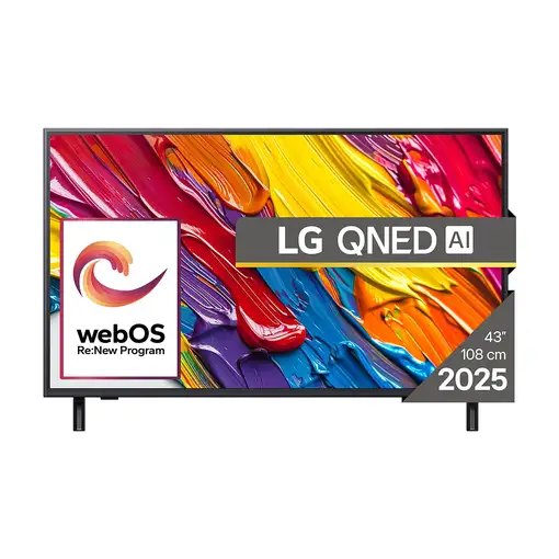 Televisor QNED 43" 4K Ultra HD Negro Smart 43QNED82A3B LG