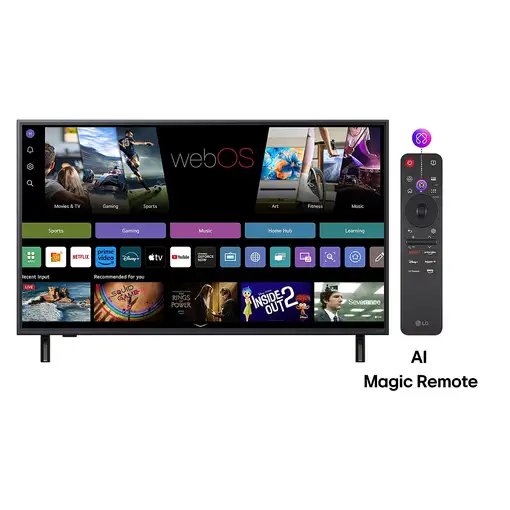 Televisor QNED 43" 4K Ultra HD Negro Smart 43QNED82A3B LG