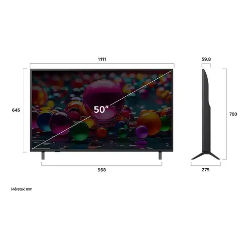 Televisor 50" 4K Ultra HD Negro 50UA73003LA LG