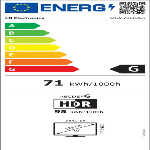 Televisor 50" 4K Ultra HD Negro 50UA73003LA LG