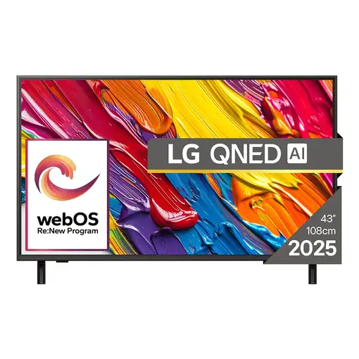 Televisor QNED 43" 4K Ultra HD Negro Smart 43QNED84A3C LG