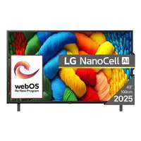 Televisor 43" 4K Ultra HD Negro Smart 43NANO80A3B LG
