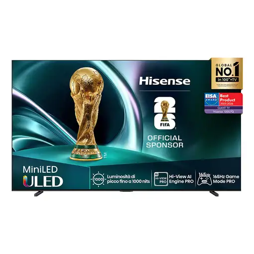 Televisor ULED 100" 4K Ultra HD Negro Smart 20016155 HISENSE