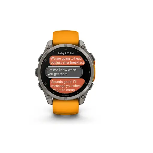 Smartwatch GARMIN Fenix 8 47 mm Zafiro Naranja