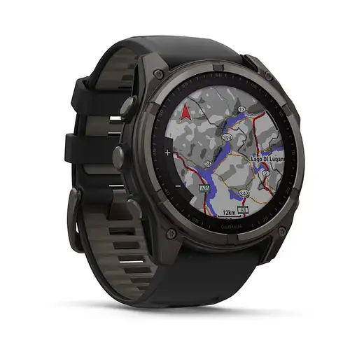 Smartwatch GARMIN  Fenix ​​8 solar, altavoz y micrófono incorporados, linterna LED