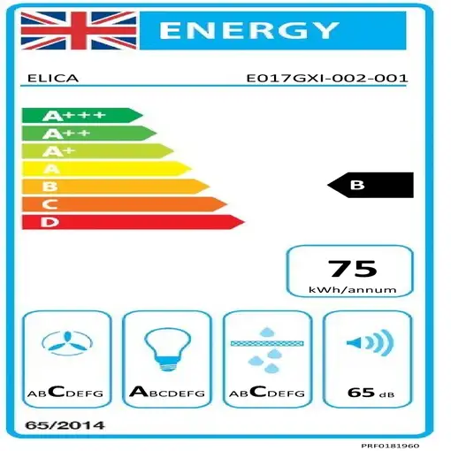 Elica FOLD-BLK-60 PRF0181960 campana Encastrada Negro 600 m³/h