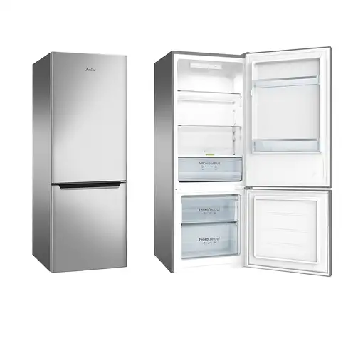 Frigoríficos сombis Independiente 205 L Acero inoxidable KGCL 384 160 E AMICA