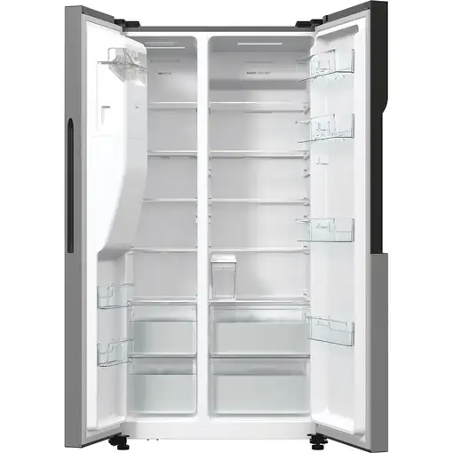 Gorenje NRR9185ESXL nevera puerta lado a lado Independiente 566 L Gris