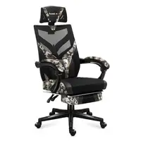 Huzaro Combat 5.0 Silla para videojuegos de PC Asiento de malla Negro, Camuflaje