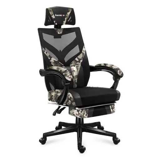 Huzaro Combat 5.0 Silla para videojuegos de PC Asiento de malla Negro, Camuflaje Huzaro Combat 5.0 Silla para videojuegos de PC Asiento de malla Negro, Camuflaje