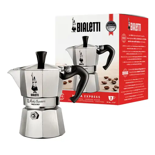 Cafeteras italianas Aluminio 2 cups 0001168 BIALETTI