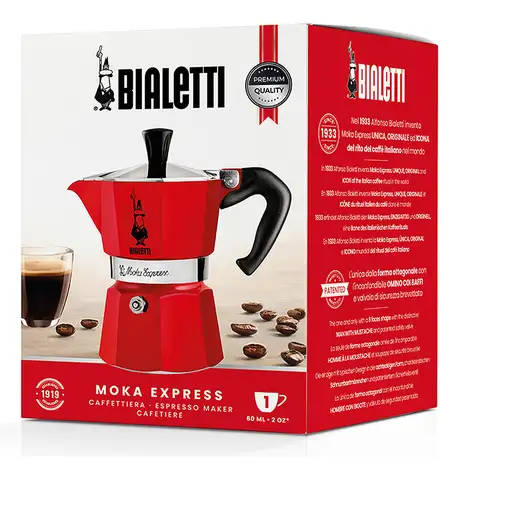 Cafeteras italianas Rojo 1 cups 4941 BIALETTI