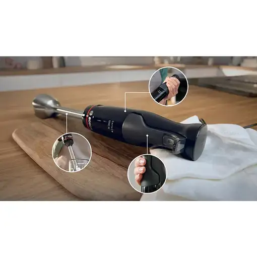 Bosch Serie 4 MSM4B6V2 licuadora 1,2 L Batidora de inmersión 1000 W Negro