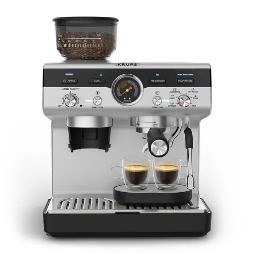 Cafeteras express Semi-automática Negro 3 L 2 cups XP801T10 KRUPS
