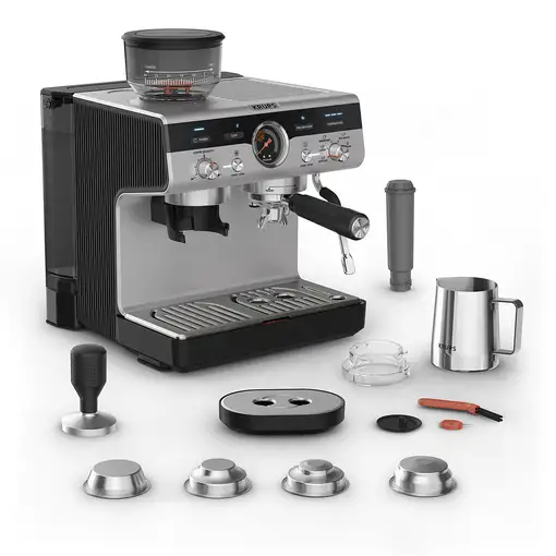 Cafeteras express Semi-automática Negro 3 L 2 cups XP801T10 KRUPS