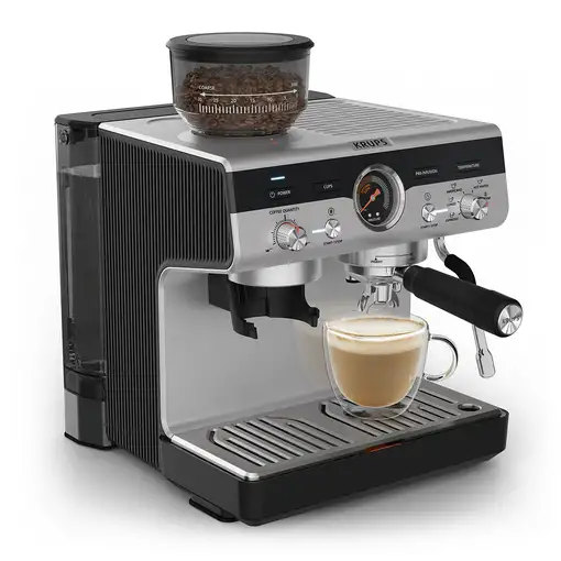 Cafeteras express Semi-automática Negro 3 L 2 cups XP801T10 KRUPS