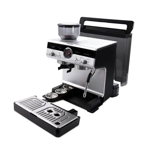Cafeteras express Semi-automática Negro 3 L 2 cups XP801T10 KRUPS