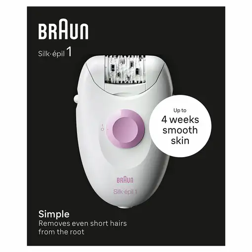 Braun Silk-épil 1 1-000 20 pinzas Rosa, Blanco