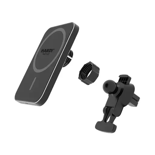 3MK HARDY MagCharger Teléfono móvil Negro USB Cargador inalámbrico Carga rápida