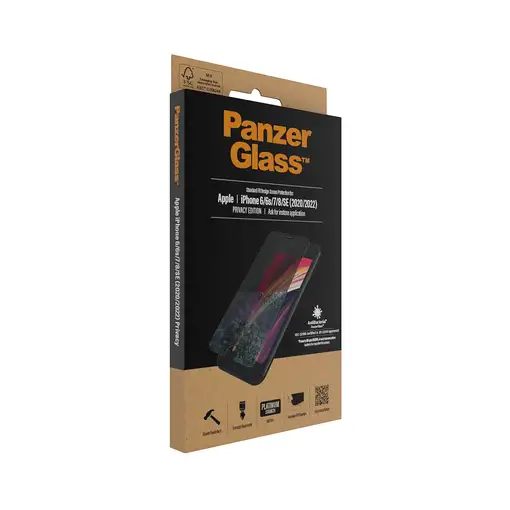 PanzerGlass ® Privacy Screen Protector iPhone SE (2020/2022) | 8 | 7 | 6 | 6s | St