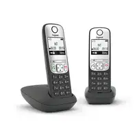 Gigaset A690A Duo Teléfono DECT/analógico Identificador de llamadas Negro