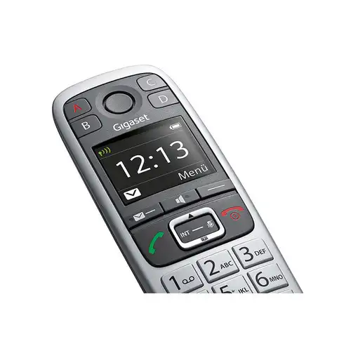 Gigaset E560 Teléfono DECT/analógico Negro, Plata
