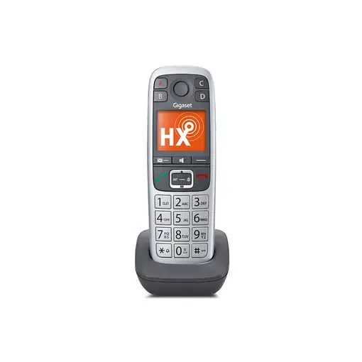 Gigaset E560HX Teléfono DECT/analógico Identificador de llamadas Gris, Plata