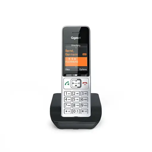 Gigaset COMFORT 500 Teléfono DECT Identificador de llamadas Negro, Plata