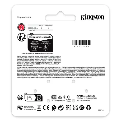 Kingston Technology DataTraveler 128 GB SE9 G3 - Níquel oscuro