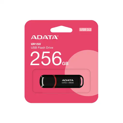 ADATA UV150 unidad flash USB 256 GB USB tipo A 3.2 Gen 1 (3.1 Gen 1) Negro