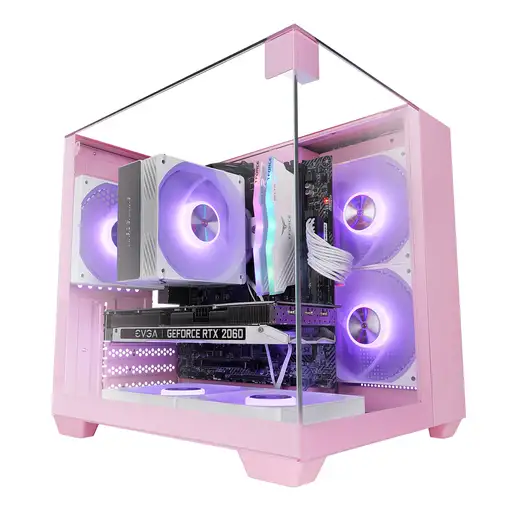 Mars Gaming MC-VISIONMP Mini Tower Rosa